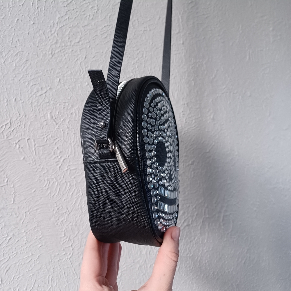 Black and Silver Skull Rhinestone Crossbody Bag Bath & Body Works - Picture 3 of 8